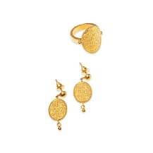 Koçak Gold 22 Aya Allure Küpe ve Yüzük