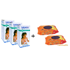 Bebedor Göğüs Pedi 40'lı X 3 Pkt+Fresh'n Soft 90'lı Mendil X 2Pkt
