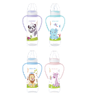 DESENLİ KULPLU BİBERON 250 ML ORTA AKIŞ (3+ AY)