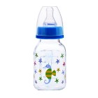 Bebedor %0 BPA Desenli Cam Biberon 125 ml Mavi