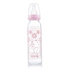 Bebedor Isıya Dayanıklı Cam Bİberon 250 ml Pembe