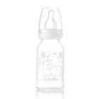 Bebedor Isıya Dayanıklı Cam Biberon 125 ml Beyaz