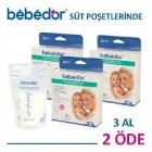 Bebedor Kilitli Süt Saklama Poşeti 20 Adet 3 Al 2 Öde