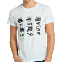 Bant Giyim - Motorsiklet Kasklar Beyaz Erkek T-shirt Tişört