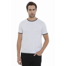 Mela D'oro MM-SB Kısa Kol  Bonded Yaka  T-shirt 2 Farklı Renkte