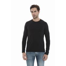 Mela D'oro MM-LO Uzun Kol Bisiklet Yaka T-Shirt 2 Farklı Renkte