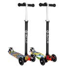 Busso Işıklı Silikon Teker Scooter Ayarlı Çocuk Scooter Kaykay