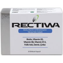 RECTİWA BİOTİN KAPSÜL VİTAMİN VE MİNERAL SAÇ DÖKÜLMESİ VE TIRNAK